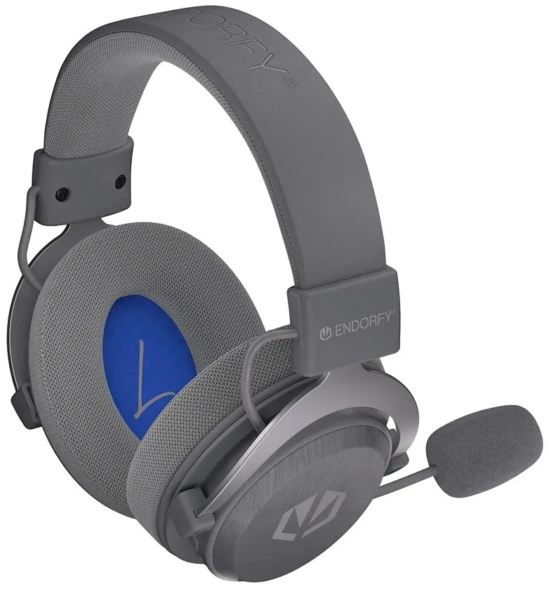 Endorfy headset VIRO Infra Wireless Alt Grey lehký / USB-C / BT / pop-up filtr / šedý