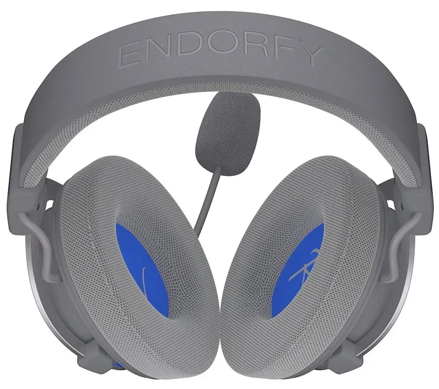 Endorfy headset VIRO Infra Wireless Alt Grey lehký / USB-C / BT / pop-up filtr / šedý