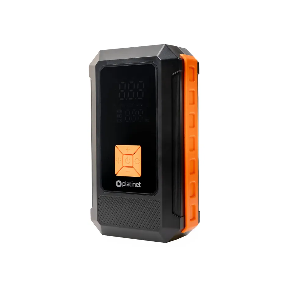 Platinet 4v1 Powerbanka 8000 mAh + Multifunkční startovací nabíječka 800A, kompresor 25 l/min 10 BAR