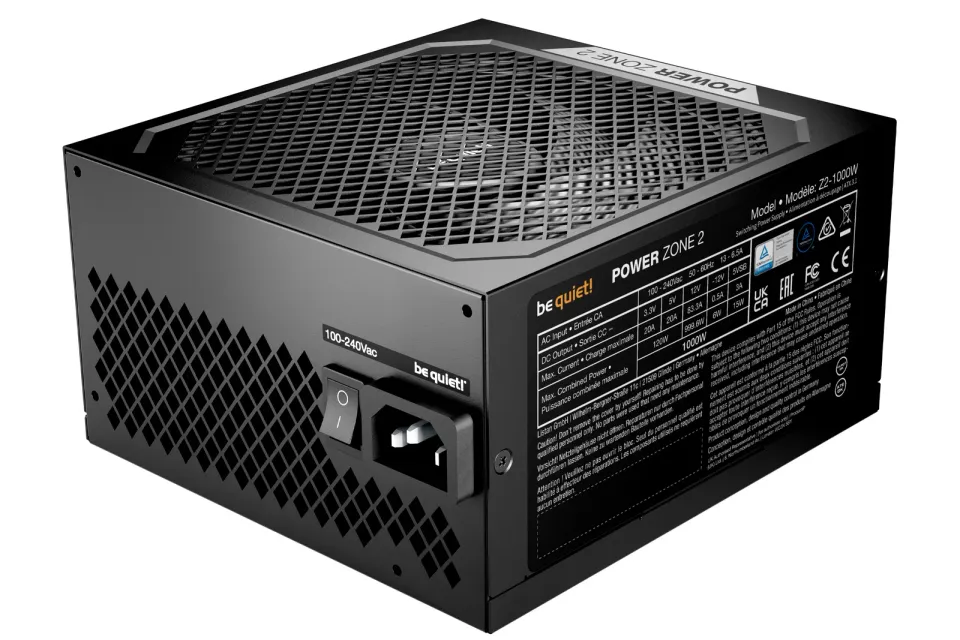 Be quiet! / zdroj POWER ZONE 2 1000W / ATX 3.1 / 140mm fan / částečně pasivní / 80 PLUS Platinum