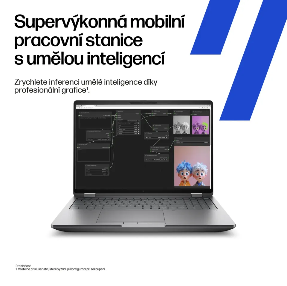 HP NTB Zbook Fury 16 G1i Ultra 7 265HX, RTX PRO 3000 12GB Bl, 2x16GB, 1TGB,WUXGA 400n,WiFi7,BT,FpS,SCR,Win11Pro,3y pur