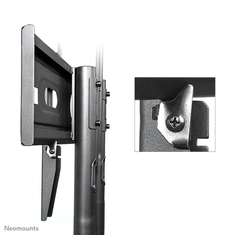 Neomounts Select NM-M1700BLACK/Držák displeje/vozík/32-75"/4 kolečka/VESA 600X400/nosn. 50kg/nast.výšky/2 police/černý