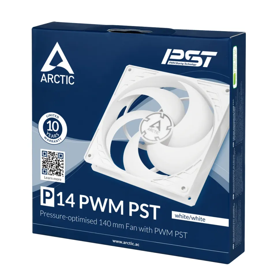 ARCTIC P14 PWM PST (white/white)