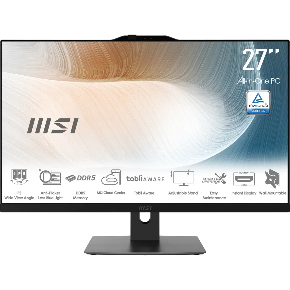 MSI Modern/AM272P 1M-1401EU/27"/FHD/5-120U/16GB/512GB/Intel int/W11H/Černá/3R