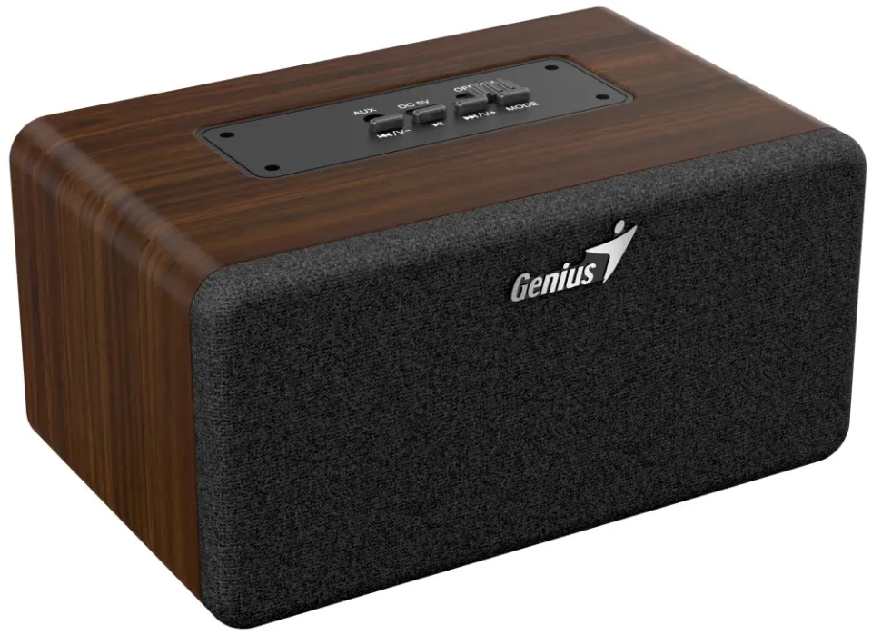 Genius SP-918BT, Reproduktor, bezdrátový, 6W RMS, BT 5.3, 2× 2" měnič, AUX vstup