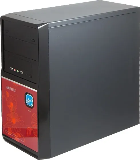 AMEI AM-C1002BR/Micro ATX/Černá a červená