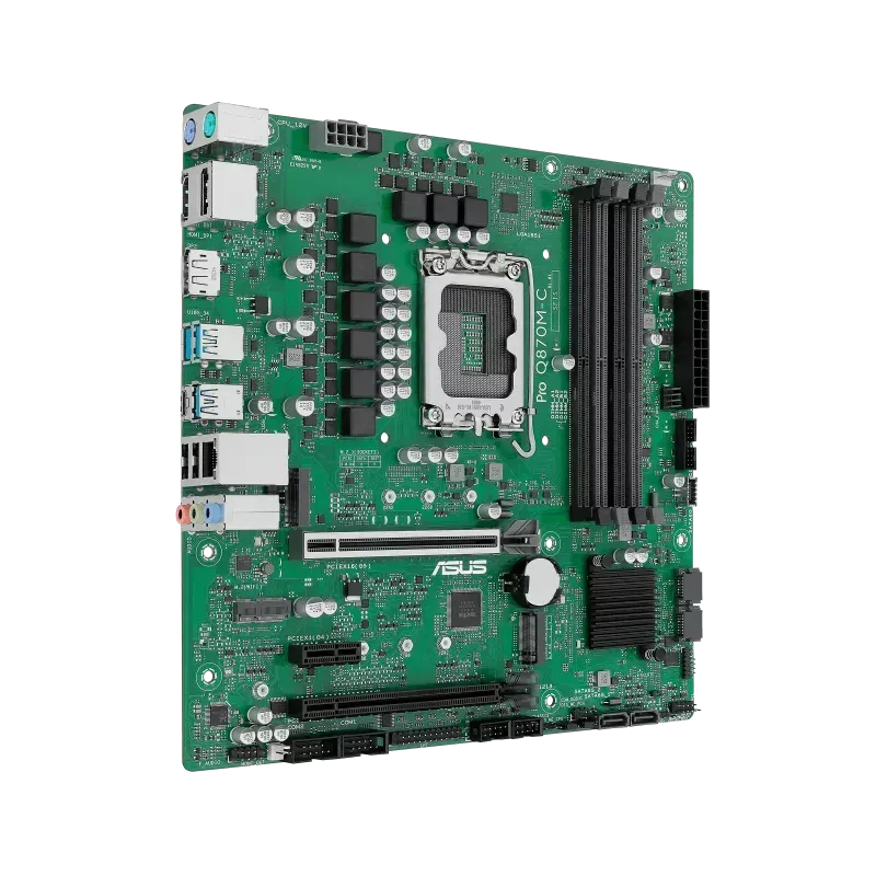 ASUS MB Sc LGA1851 PRO Q870M-C-CSM, Intel Q870, 4xDDR5, 2xDP, 1xHDMI, mATX