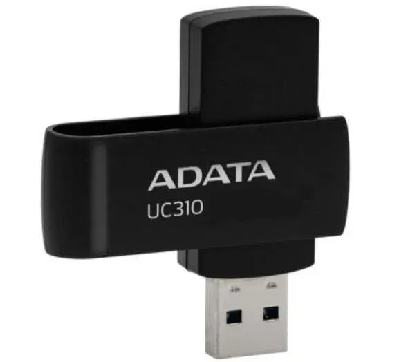 ADATA Flash Disk 64GB UC310, USB 3.2, černá