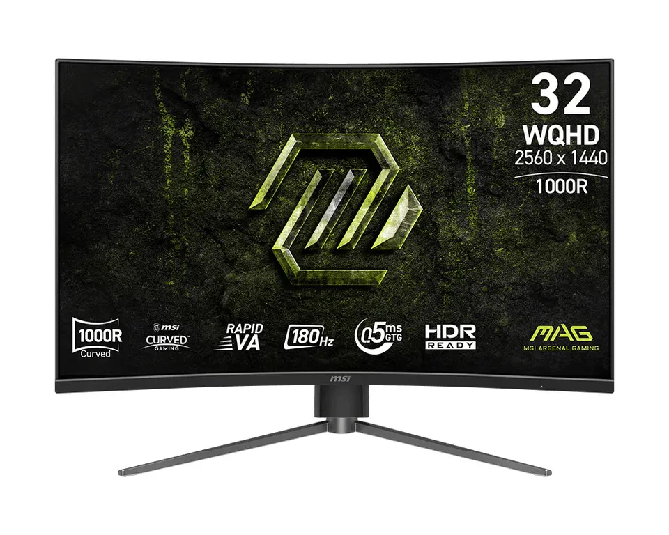 MSI MAG/325CQPF E18/31,5"/VA/QHD/180Hz/0,5ms/Černá/3R