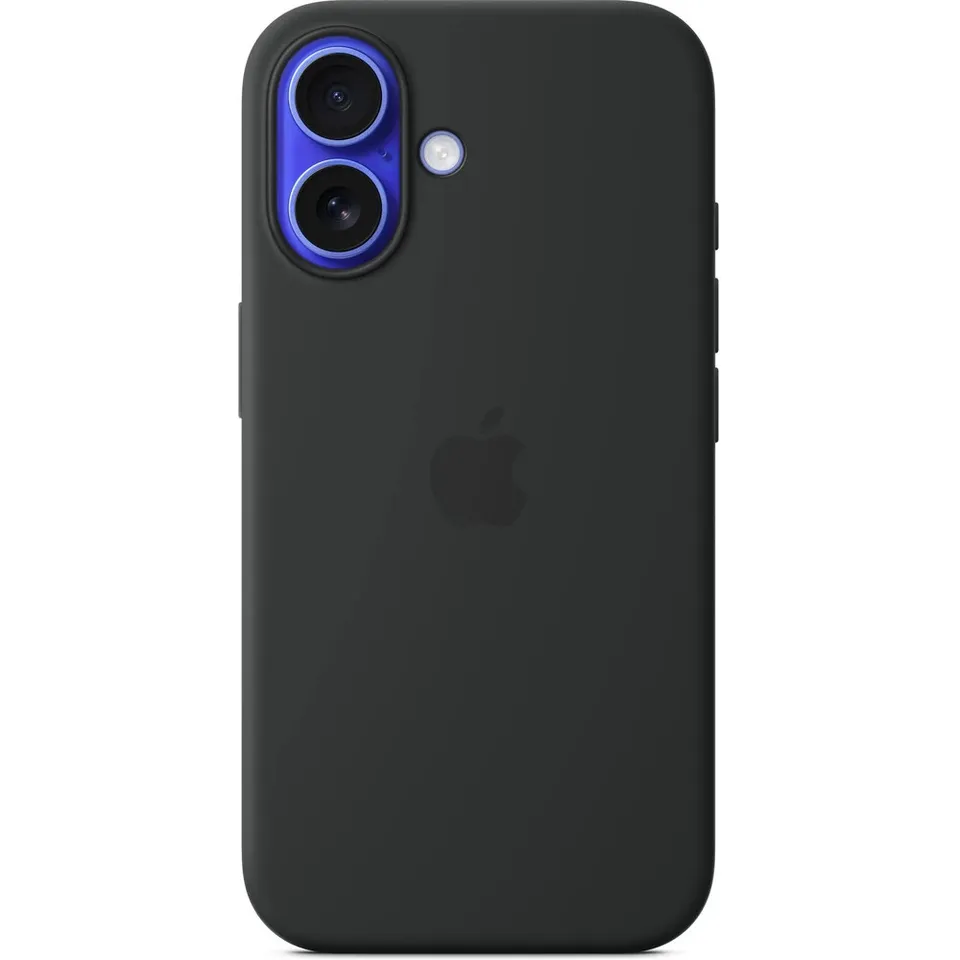 iPhone 16 Silicone Case with MS - Black / SK