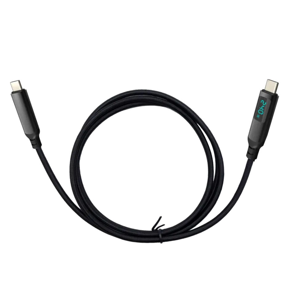 i-tec Thunderbolt 4/USB4 Class Pro Cable 240W with LCD (40 Gbps, 150 cm)