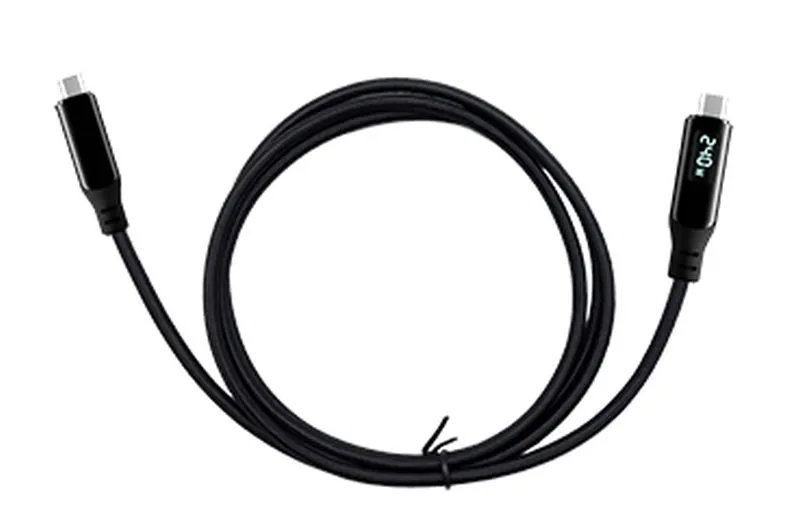 i-tec Thunderbolt 4/USB4 Class Pro Cable 240W with LCD (40 Gbps, 150 cm)