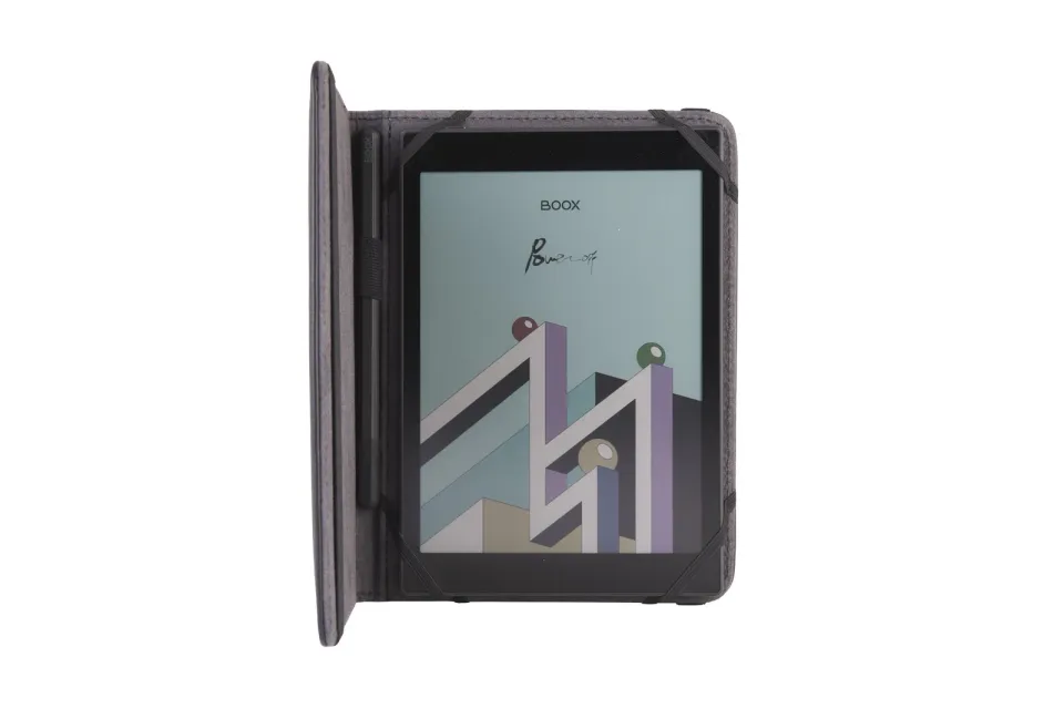 C-TECH PROTECT pouzdro z pravé kůže pro 8" zařízení, RLC-01, černé (Pocketbook Inkpad 3/4, Onyx Boox