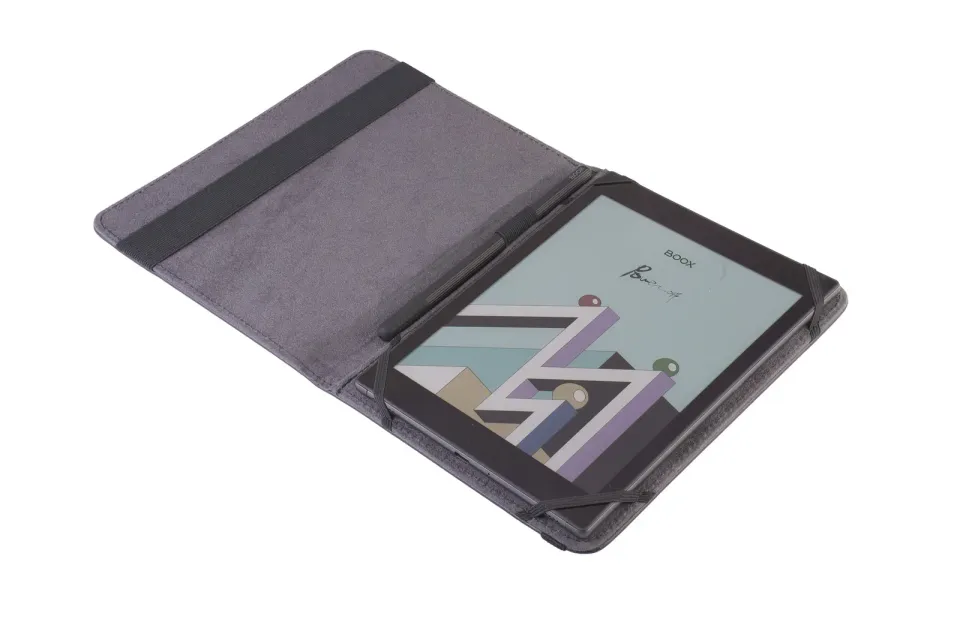 C-TECH PROTECT pouzdro z pravé kůže pro 8" zařízení, RLC-01, černé (Pocketbook Inkpad 3/4, Onyx Boox