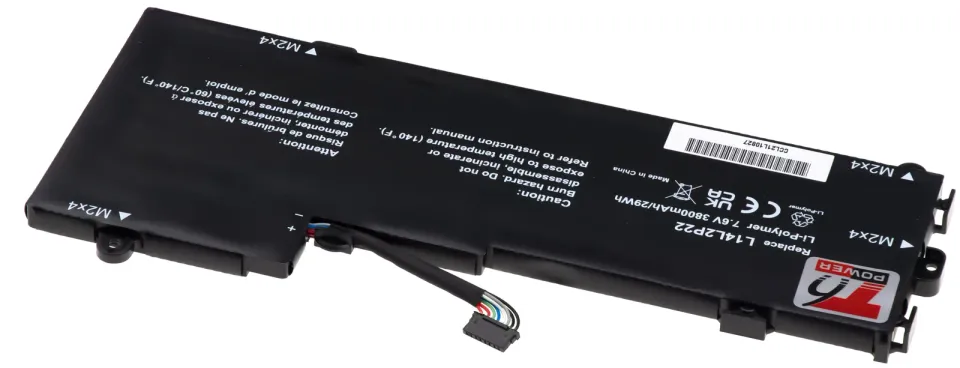 Baterie T6 Power pro Lenovo E31-70, E31-80, IdeaPad 510S-13IKB serie, 3800mAh, 29Wh, 2cell, Li-pol