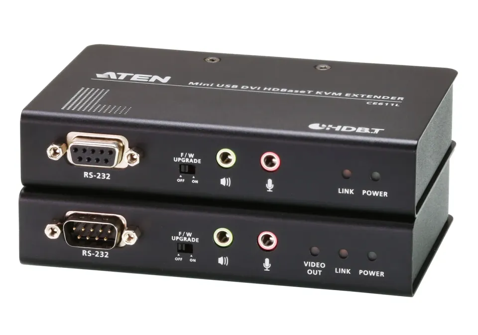ATEN CE611 Mini USB DVI HDBaseT KVM Extender (1920 x 1200@100m)