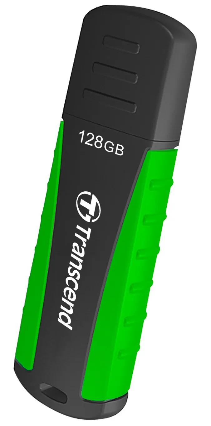 Transcend 128GB JetFlash 810 USB 3.1 (Gen 1) flash disk, černo/modrý, odolá nára