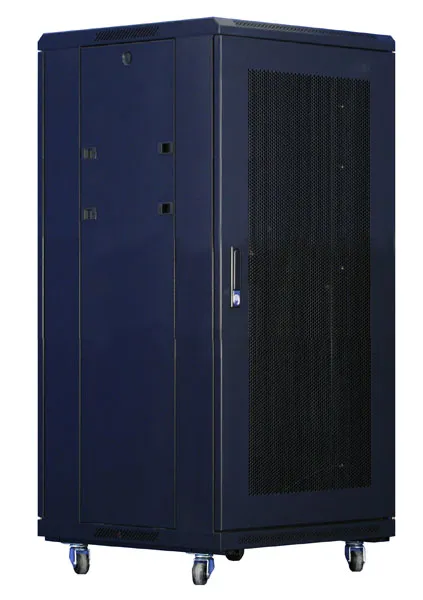 XtendLan 18U/800x1000 stojanový, černý, perforované dveře a záda