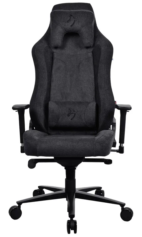 AROZZI herní židle VERNAZZA Soft Fabric Pure Black/ povrch Elastron/ černá