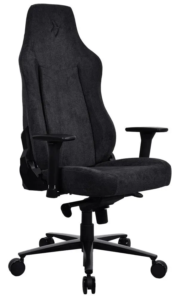 AROZZI herní židle VERNAZZA Soft Fabric Pure Black/ povrch Elastron/ černá