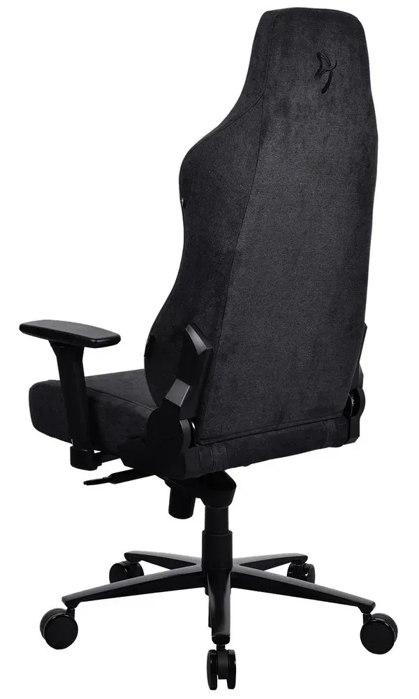 AROZZI herní židle VERNAZZA Soft Fabric Pure Black/ povrch Elastron/ černá