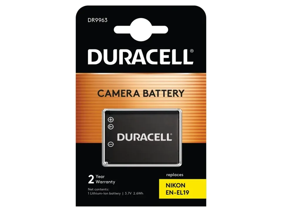 DURACELL Baterie - Baterie do digitálního fotoaparátu nahrazuje Nikon EN-EL19 3