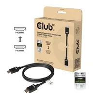 Club3D Kabel Ultra Rychlý HDMI™ Certifikovaný 4K 8K60Hz 48Gbps (M/M), 1m, 30 AWG