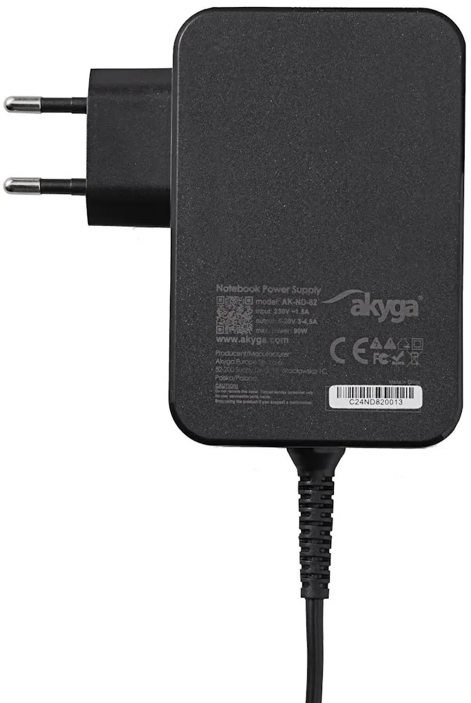 TRX Napájecí zdroj Akyga AK-ND-82 5 - 20V / 3 - 4.5A 90W USB-C Power Delivery 3.0 GaN