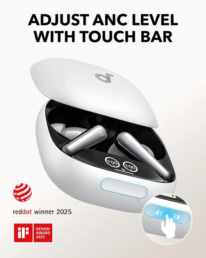 Anker Sluchátka Bluetooth Soundcore Liberty 4 Pro bílá