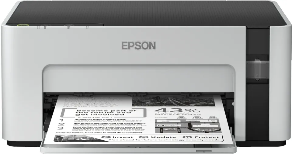 Epson EcoTank M1100 – A4-Schwarzweiß-Tintentankdrucker, 15 S./min nach ISO, USB, Pigmenttinte