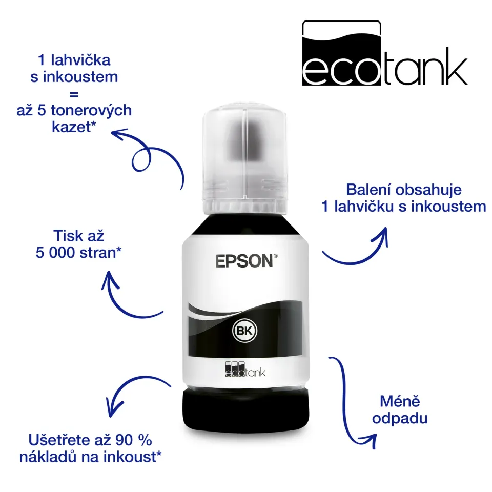 EPSON EcoTank M1100 - A4/32ppm/1ink/CISS
