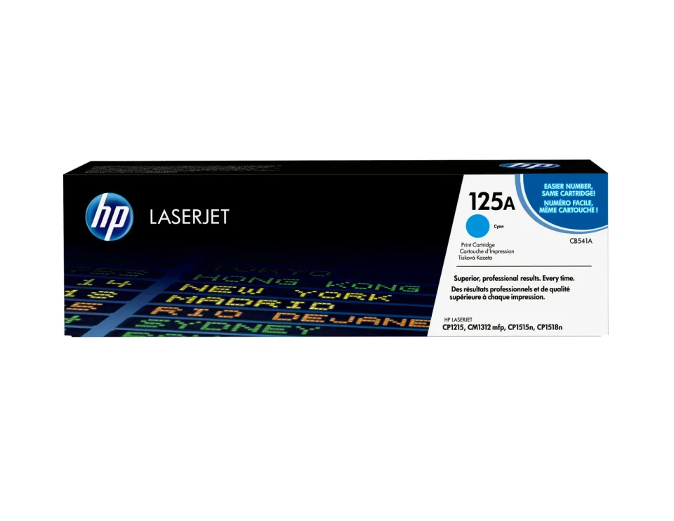 HP tisková kazeta azurová, CB541A
