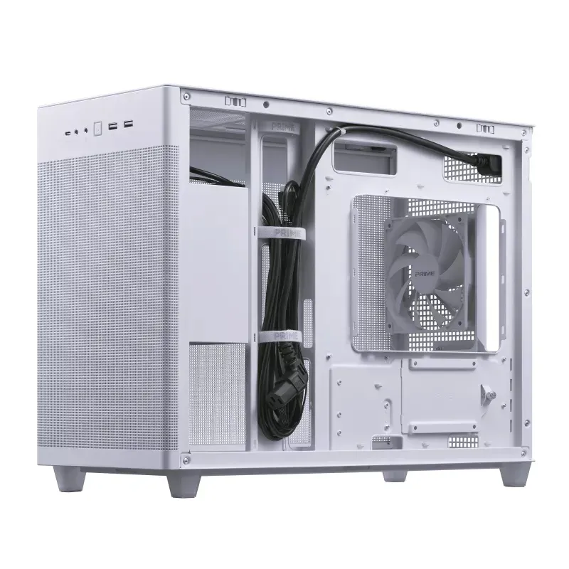 ASUS case AP201 PRIME CASE TG WHITE, Mini Tower, bílá