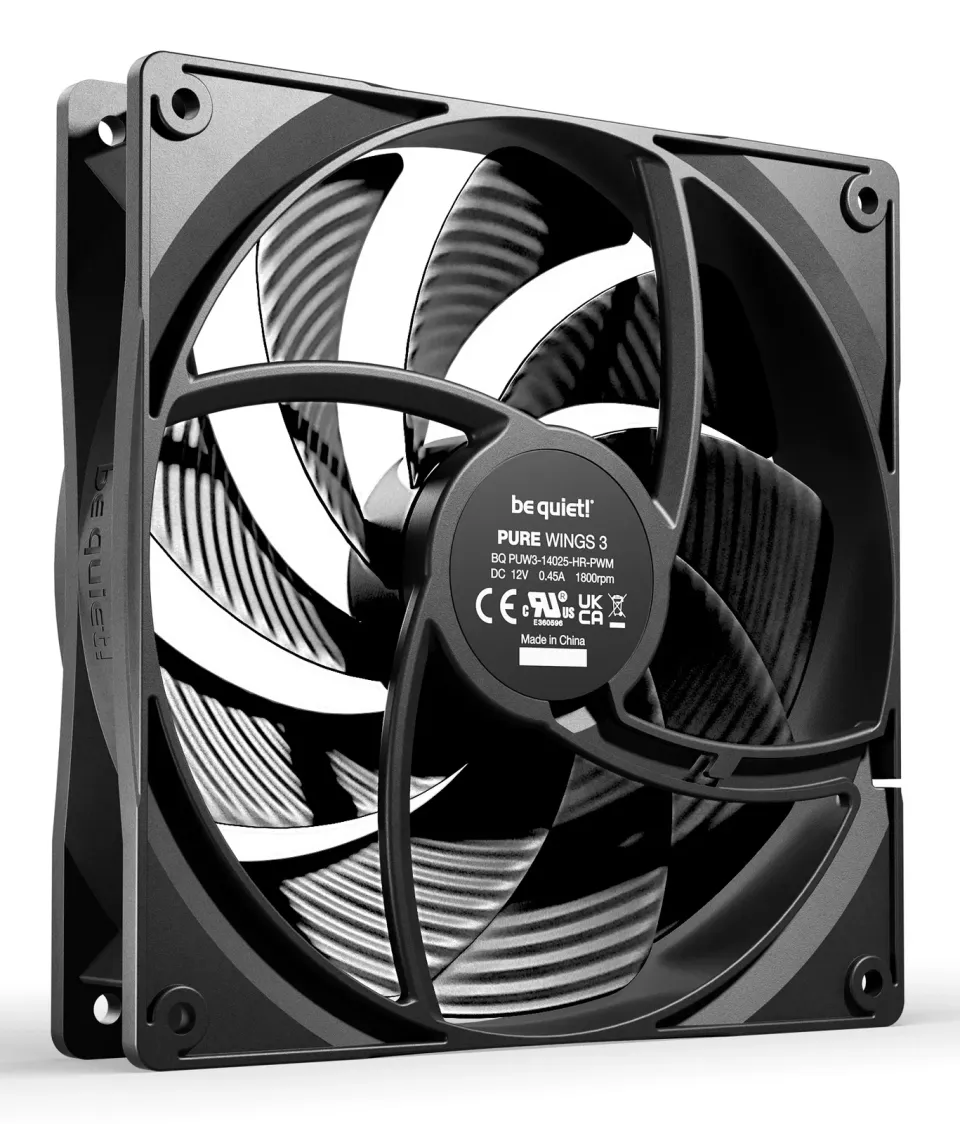 Be quiet! / ventilátor Pure Wings 3 / 140mm / PWM / high-speed / 4-pin / 30,5dBA