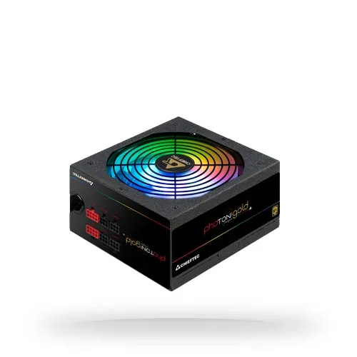 CHIEFTEC zdroj GDP-750C-RGB / Photon Gold Series / 750W / 140mm fan / akt. PFC / modulární kabeláž / 80PLUS Gold