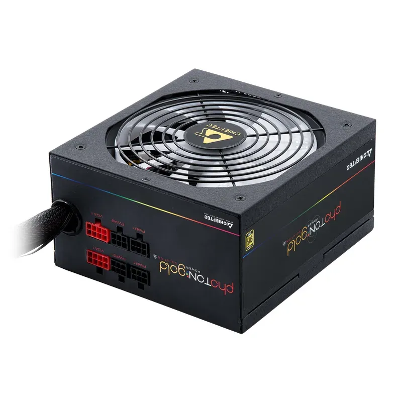 CHIEFTEC zdroj GDP-750C-RGB / Photon Gold Series / 750W / 140mm fan / akt. PFC / modulární kabeláž / 80PLUS Gold