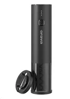 Orava WO-9 elektrická vývrtka na víno, černá, nožík na fólii, dvojstupňové otevírání