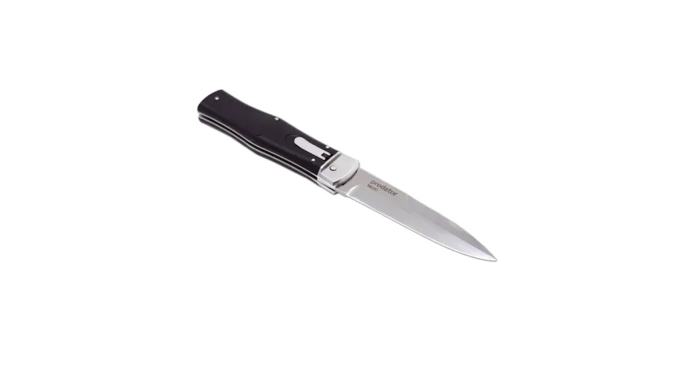 Vyhazovací zavírací nůž PREDATOR STONEWASH s klipem levoruký - ocel N690 241-BH-1 L/STN/KLIP
