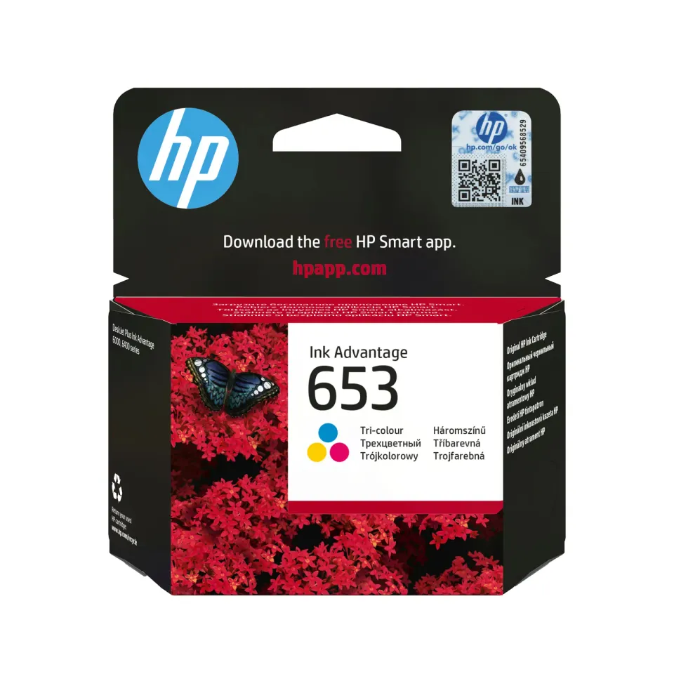 HP 3YM74AE náplň č.653 tří-barevná cca 200 stran (pro DJ 6075, 6475)
