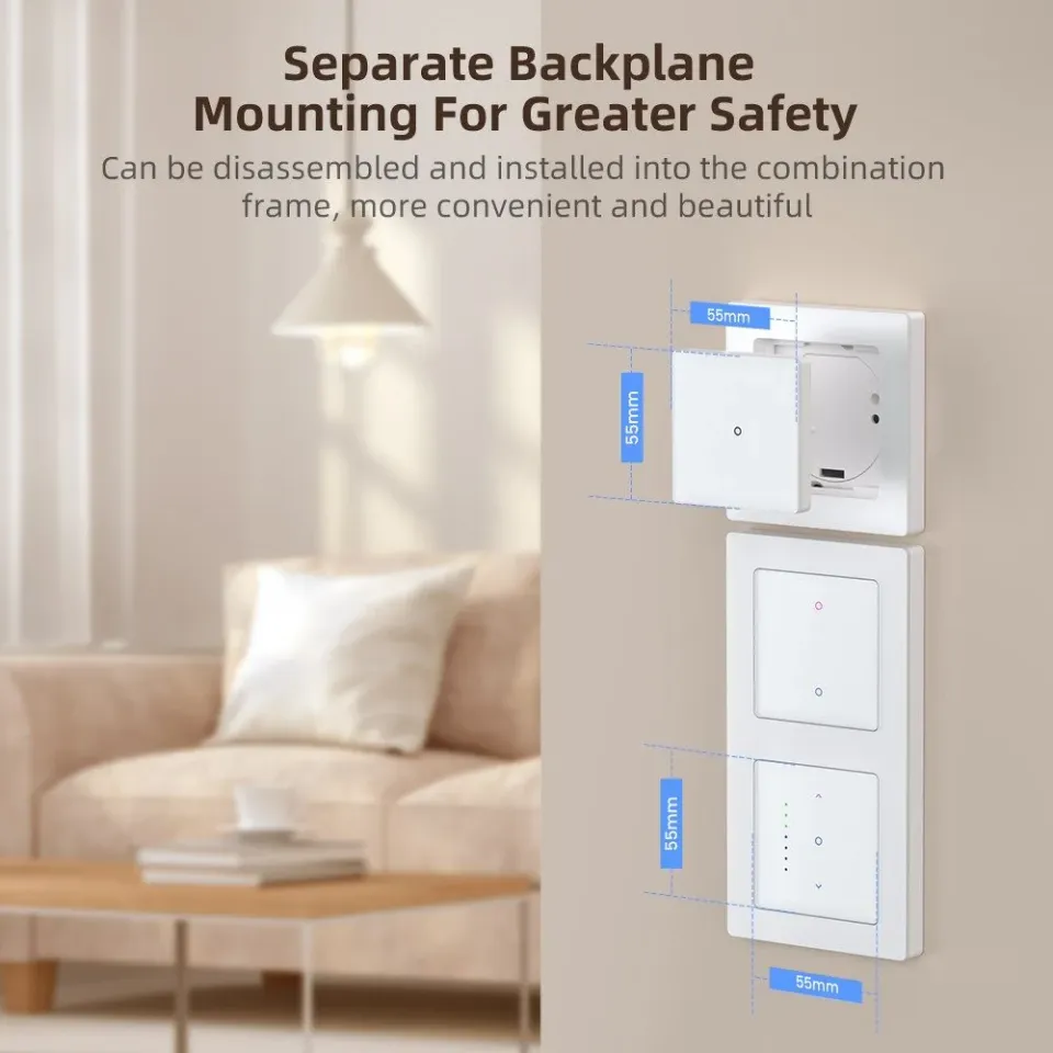 IMMAX NEO SMART vypínač Nexa 2-tlačítkový, Wi-Fi, 230V, TUYA
