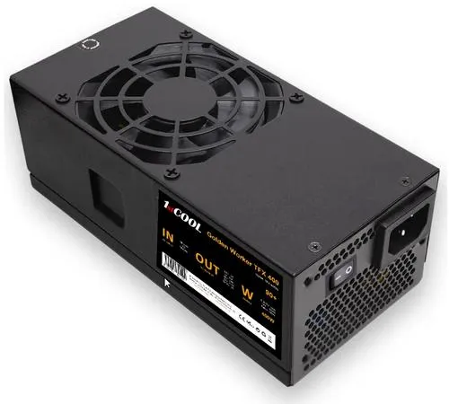 1stCOOL zdroj 400W GOLDEN WORKER TFX 400W 88+ s aktivnim PFC, ventilátor 80mm (zdroj do PC case)