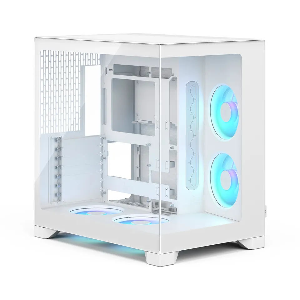 Fractal Pop 2 Vision/Midi Tower/Transpar./Bílá