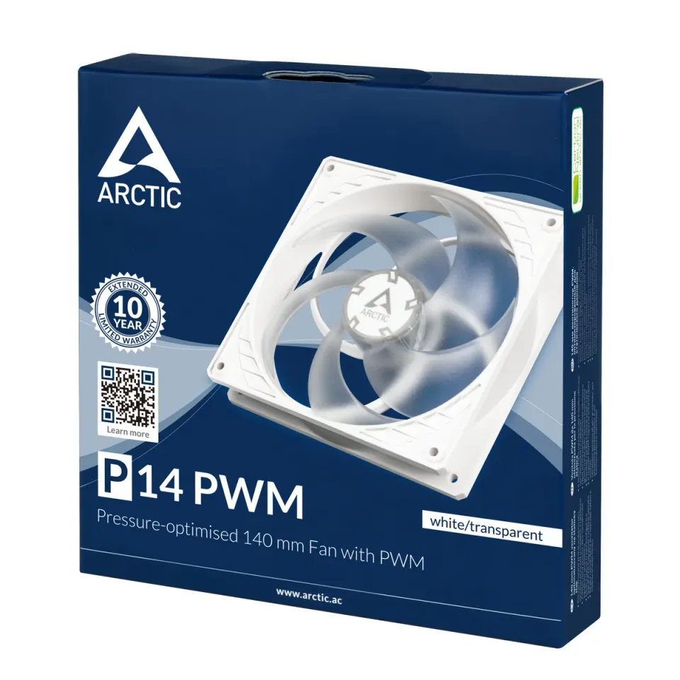 ARCTIC P14 PWM (White/Transparent)