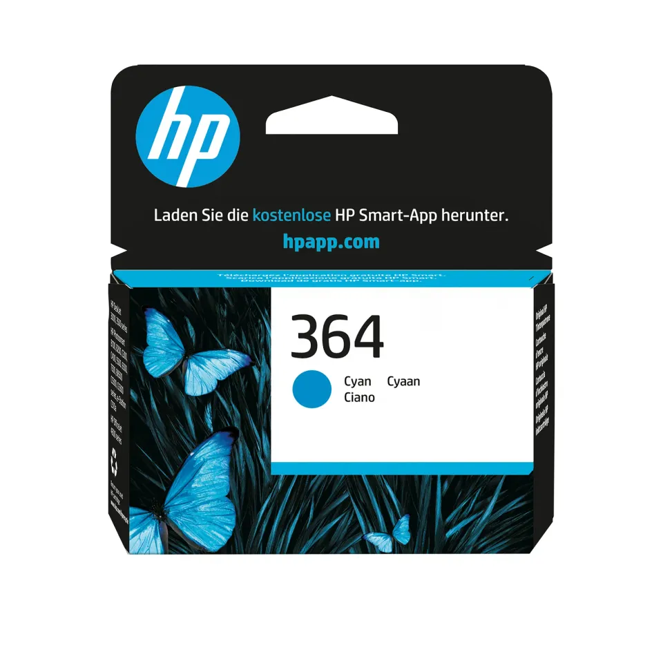 HP CB318EE originální náplň azurová malá č.364