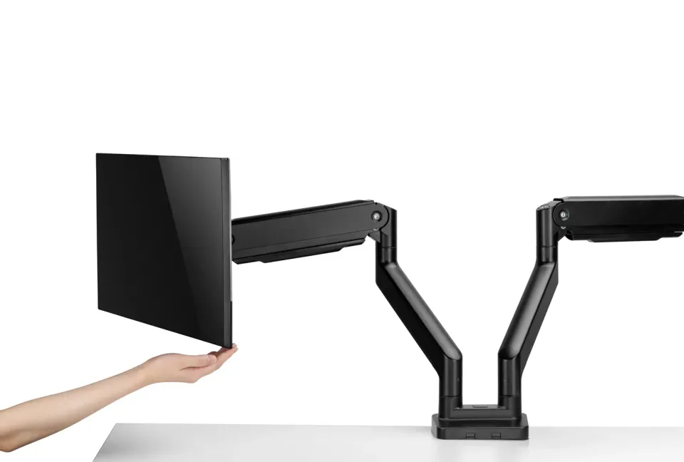Držák monitoru Brateck LDT60-C024 dvě ramena vedle sebe mechanická pružina Heavy Duty
