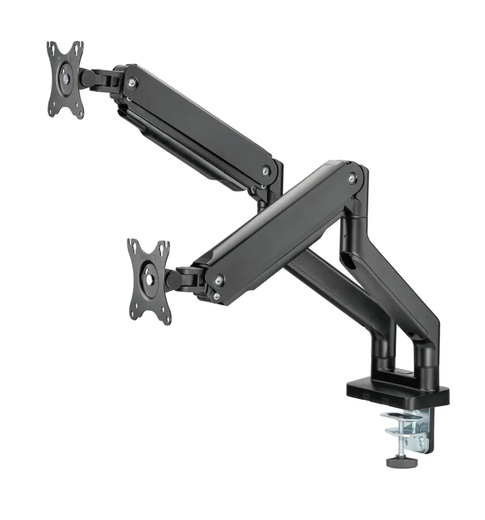 Držák monitoru Brateck LDT60-C024 dvě ramena vedle sebe mechanická pružina Heavy Duty