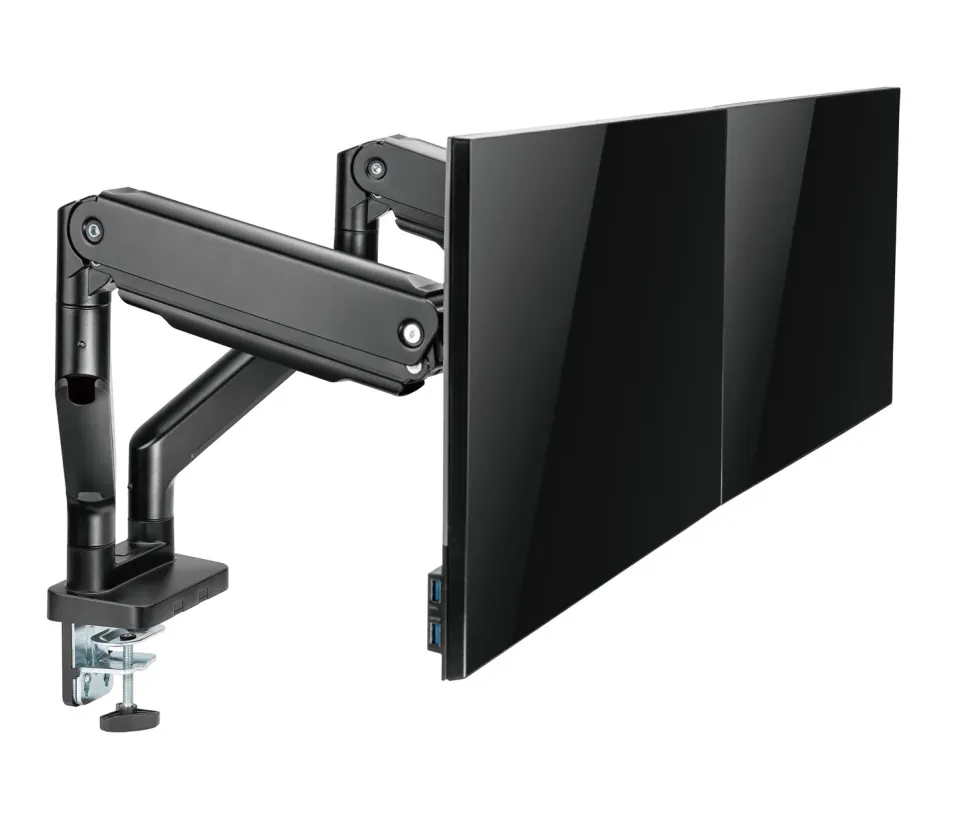 Držák monitoru Brateck LDT60-C024 dvě ramena vedle sebe mechanická pružina Heavy Duty