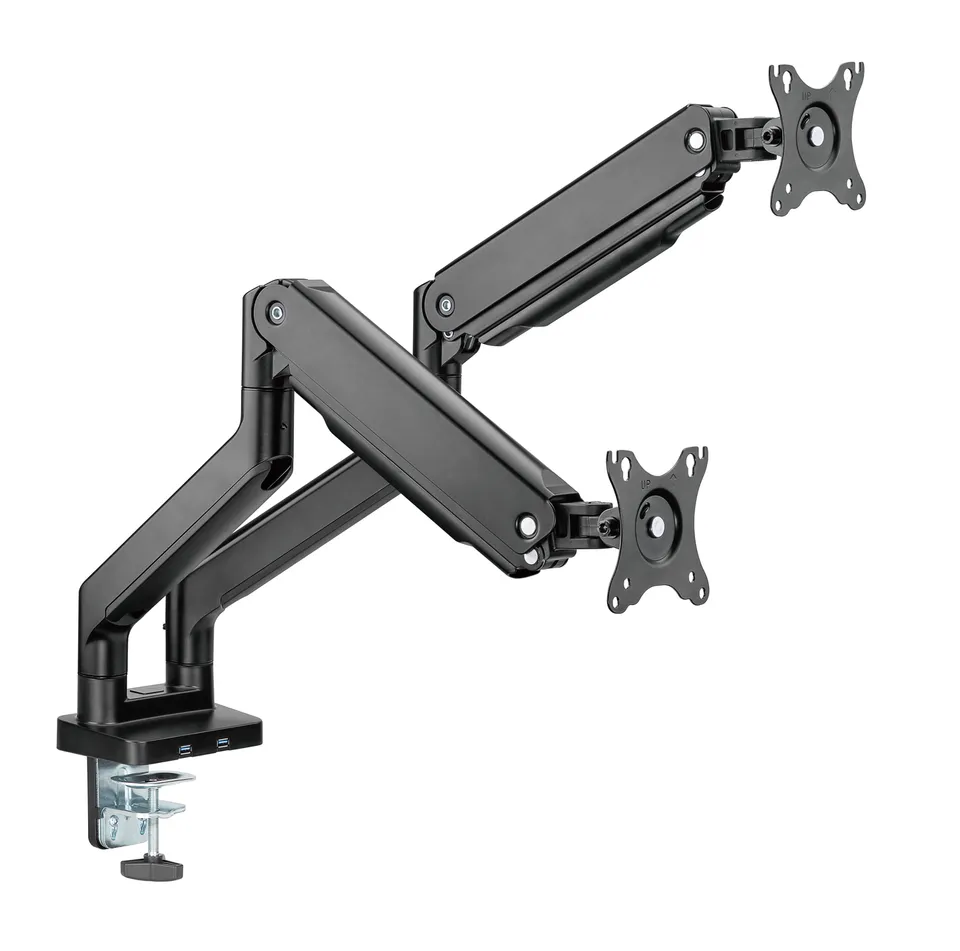 Držák monitoru Brateck LDT60-C024 dvě ramena vedle sebe mechanická pružina Heavy Duty