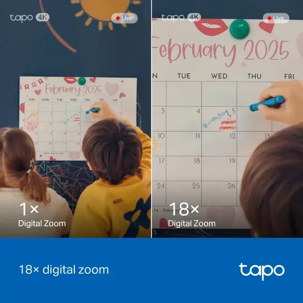 TP-Link Tapo C260 domácí bezpečnostní otočná Wi-Fi kamera s AI