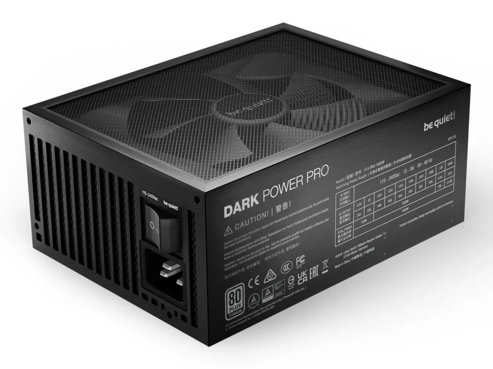 Be quiet! / zdroj DARK POWER PRO 13 1600W / ATX3.1 / active PFC / 135mm fan / 80PLUS Titanium / modulární